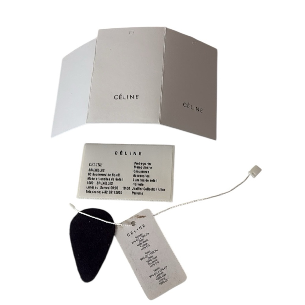 Celine care packet , color swatch, barcode tag